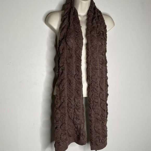 4/$35 Olsen Scrunch Knit Scarf Sparkly Metallic - Picture 2 of 6